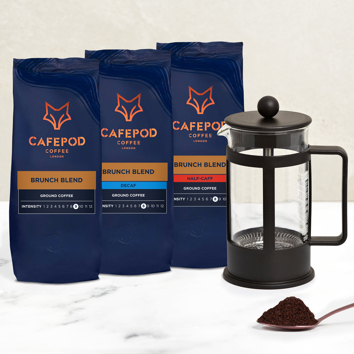 Ground Coffee and Cafetière Starter Kit